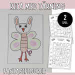 Rita med tärning – Fantasifigurer - bild 1
