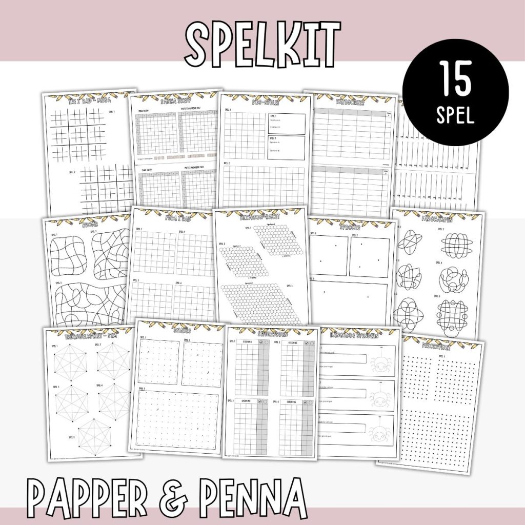 Spelkit- bara papper och penna behövs