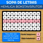 Sopa de letras: En la clase (ordröra om spanska klassrumsord) - bild 3