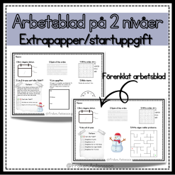 Startuppgift/extrauppgift på 2 nivåer