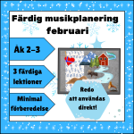 Färdig musikplanering – februari åk 2-3 - bild 1