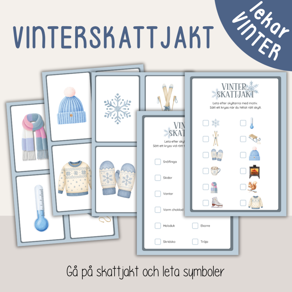 Vinter – Skattjakt med vintertema