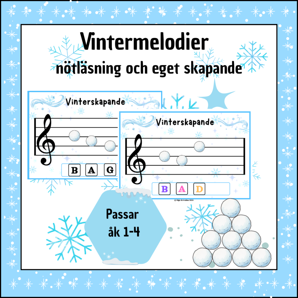 Vintermelodier – notläsning & eget skapande