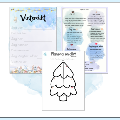 Vinterdikter- öva på att skriva vinterdikter i flera steg och nivåe