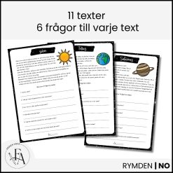 Läsförståelse Rymden | Solsystemet