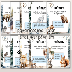 Vinter - Tipspromenad - Vad gör djuren på vintern?