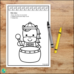 Hästen - Måla efter instruktion