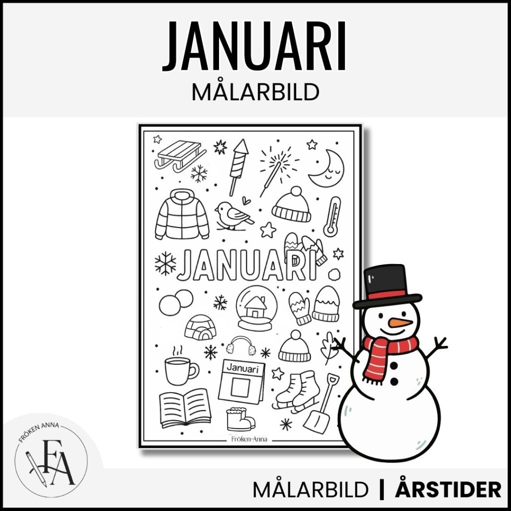 Januari | Målarbild