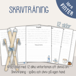 Vinter – Läs- och skrivpaket med vintertema. Läsförståelse och skrivträning - bild 3