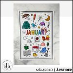Paket: Målarbilder alla månader | Växande paket - bild 3