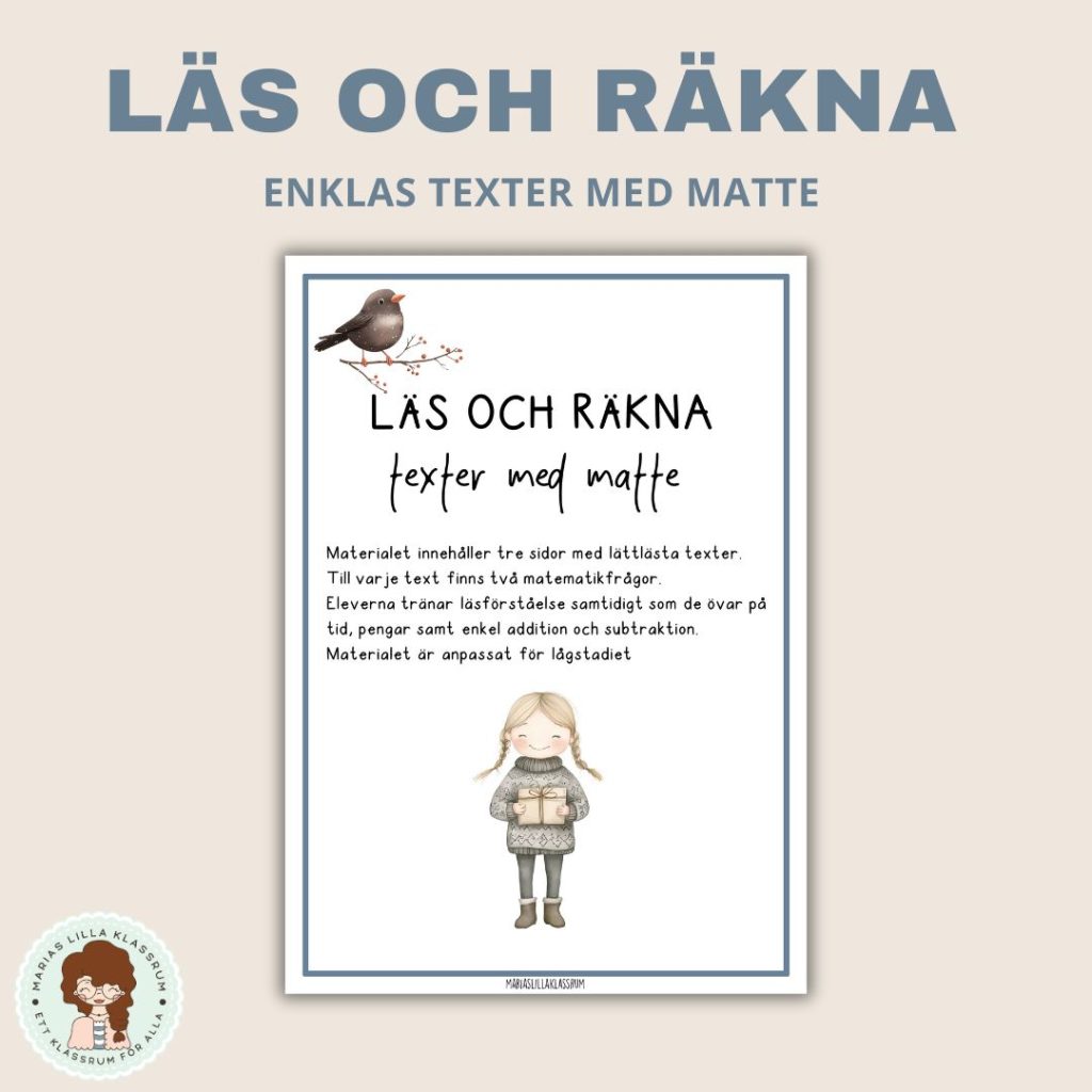 Läs och räkna – texter med matte