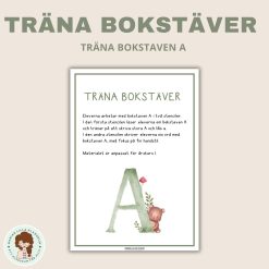Träna bokstäver – A