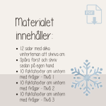 Vinter – Läs- och skrivpaket med vintertema. Läsförståelse och skrivträning - bild 4