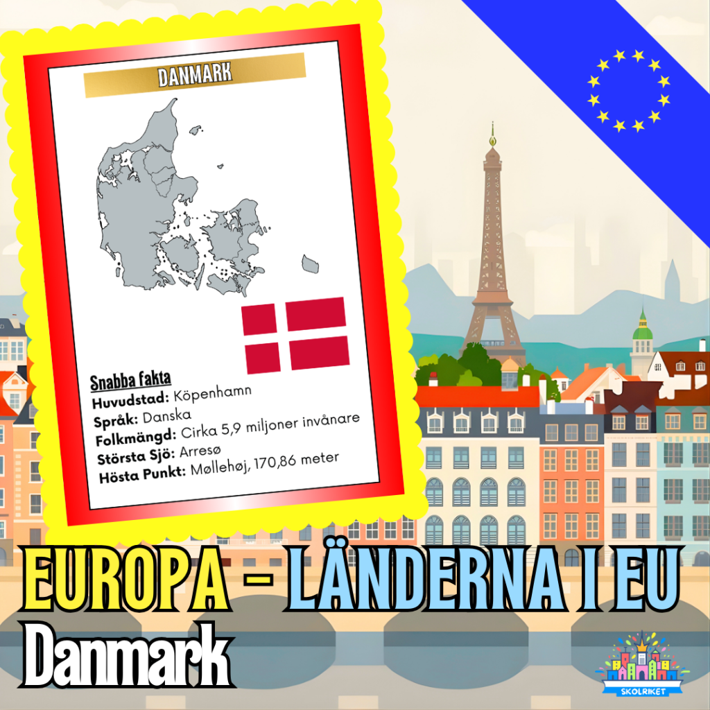 Europa – Länderna i EU – Danmark