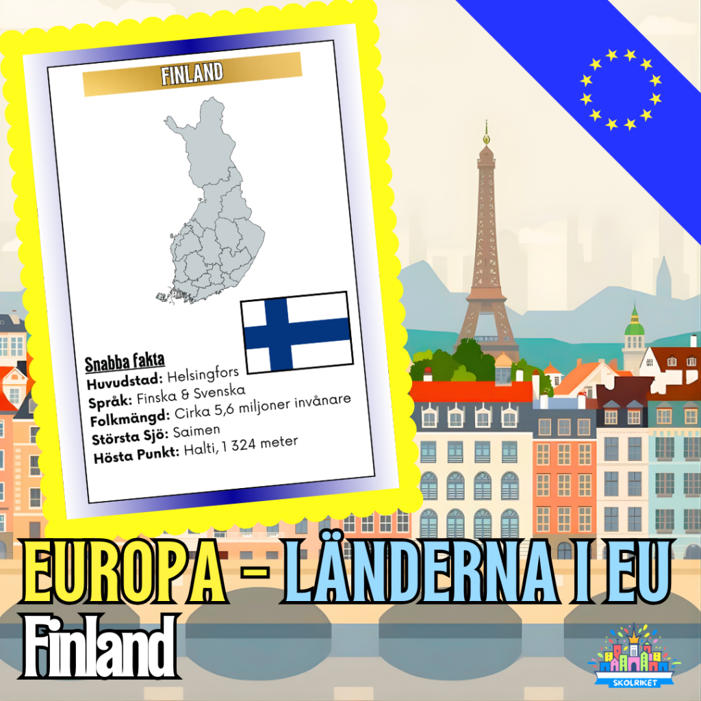 Europa – Länderna i EU – Finland