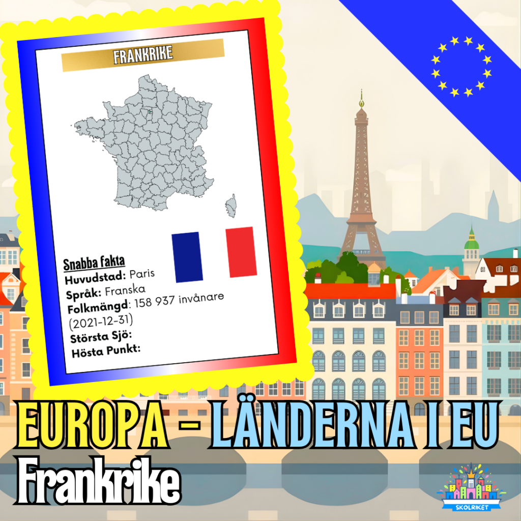 Europa – Länderna i EU – Frankrike