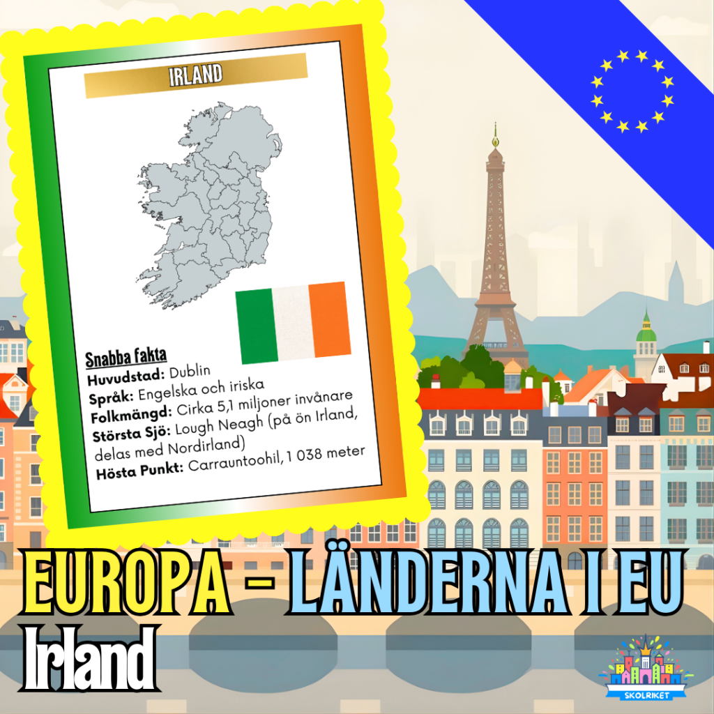 Europa – Länderna i EU – Irland