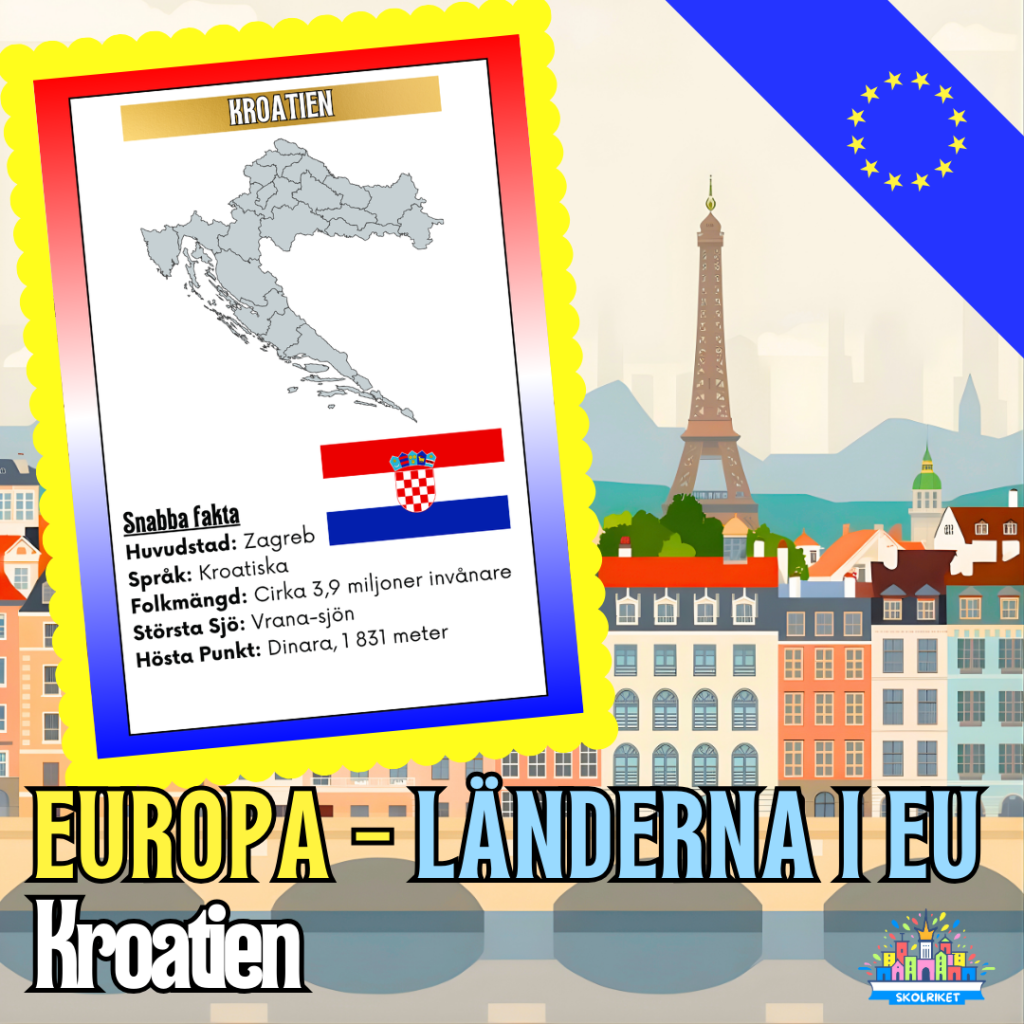 Europa – Länderna i EU – Kroatien