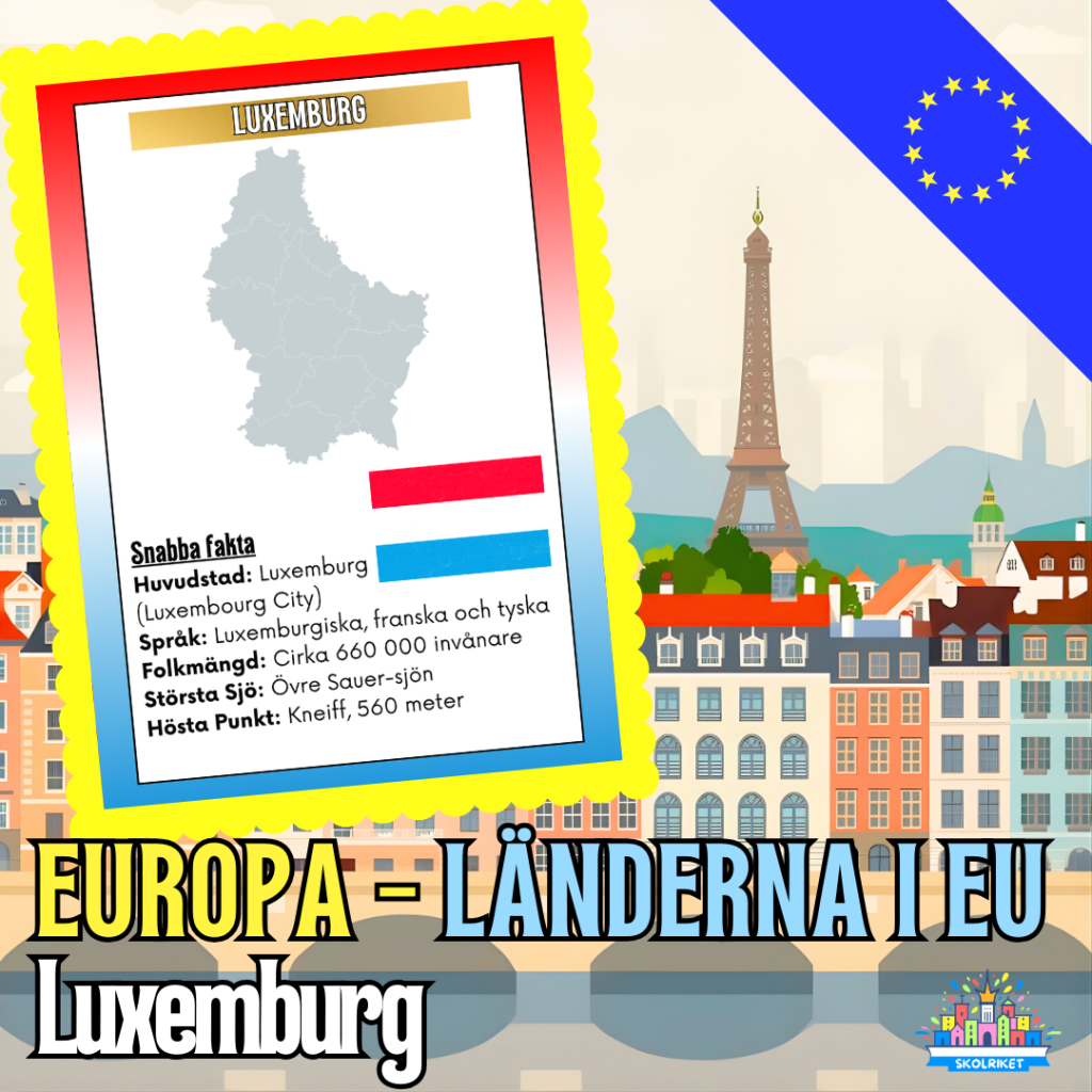 Europa – Länderna i EU – Luxemburg