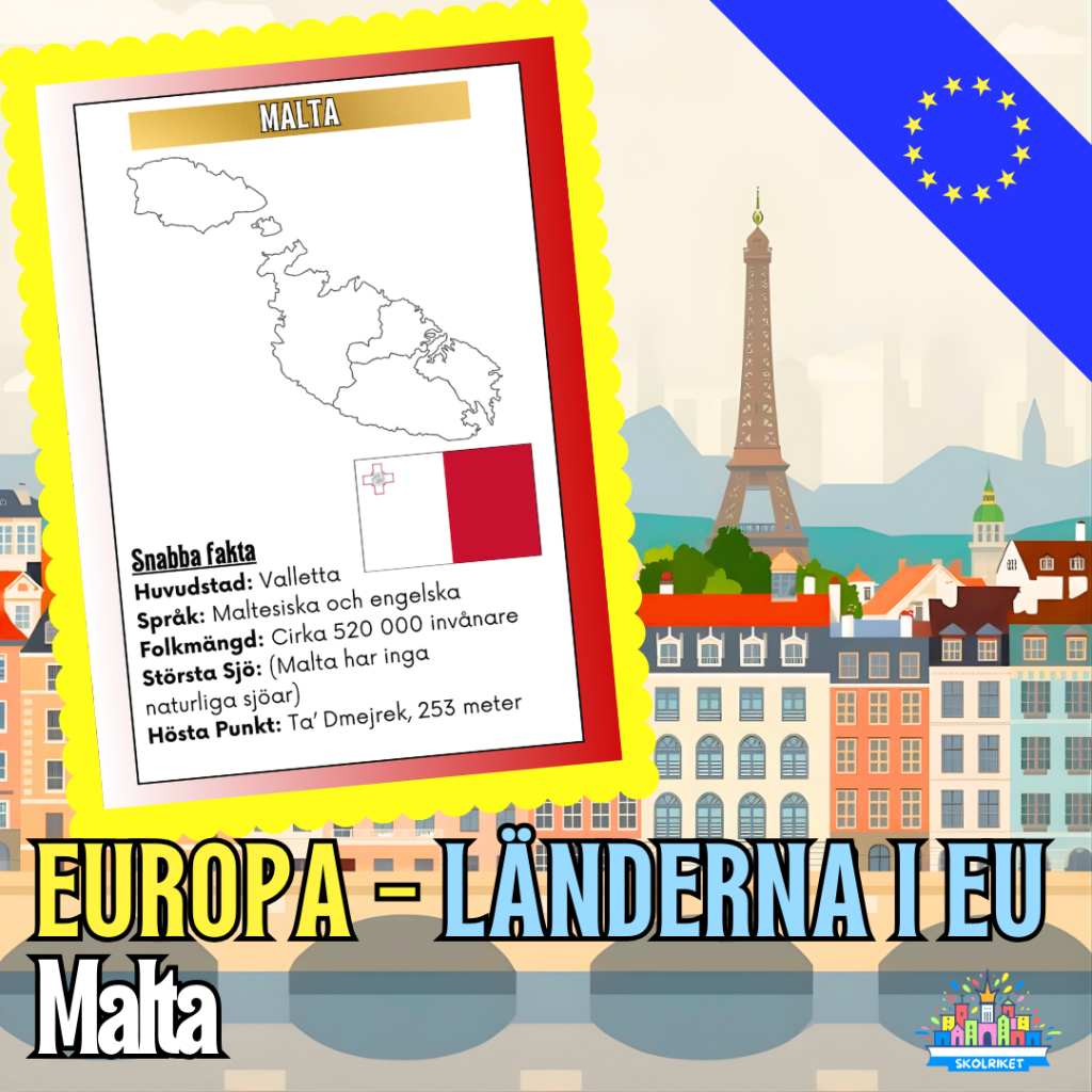 Europa – Länderna i EU – Malta