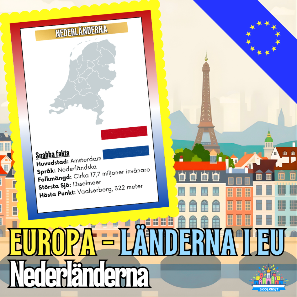 Europa – Länderna i EU – Nederländerna