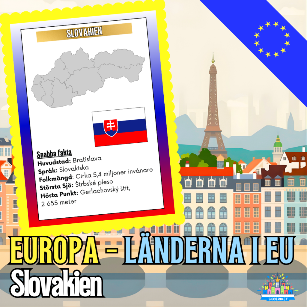 Europa – Länderna i EU – Slovakien