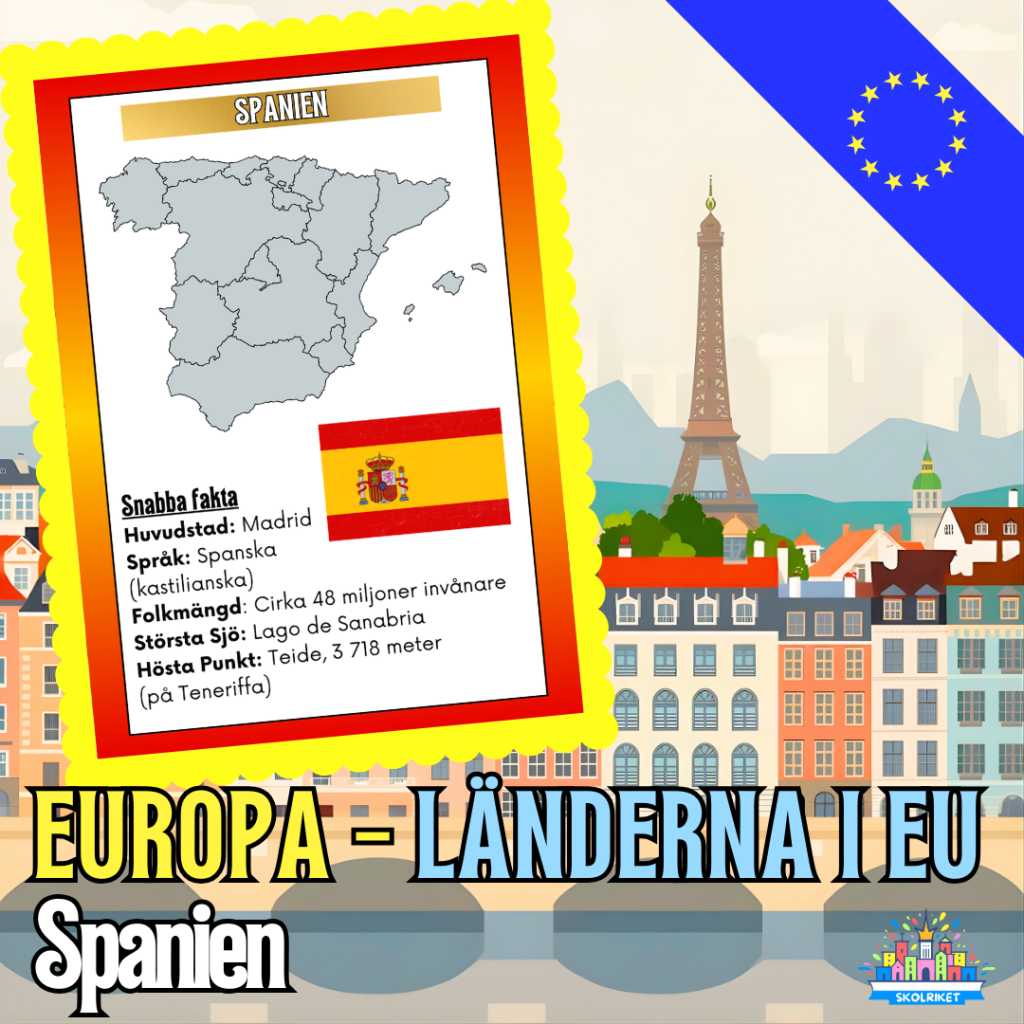 Europa – Länderna i EU – Spanien