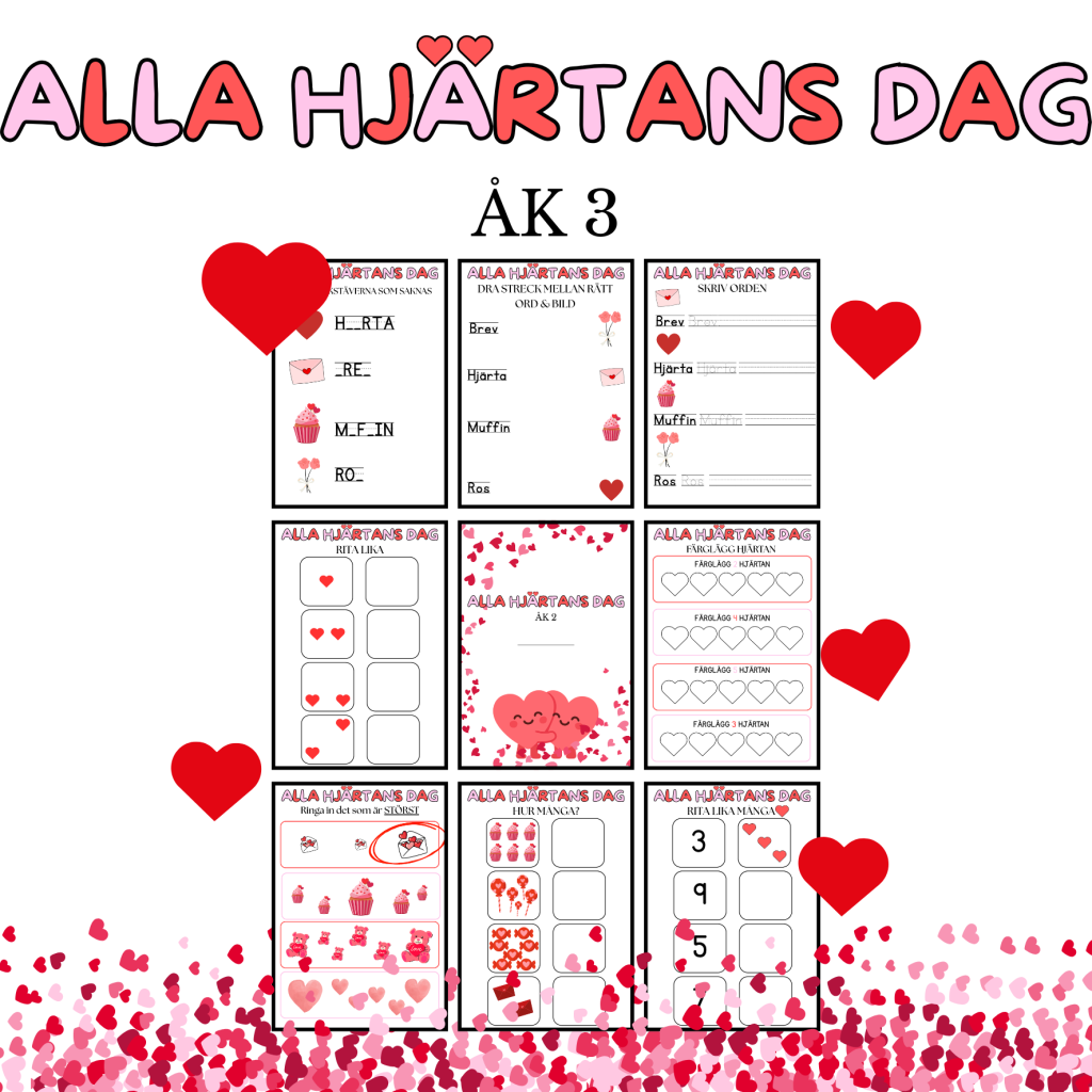Alla Hjärtans Dag – Häfte ÅK3
