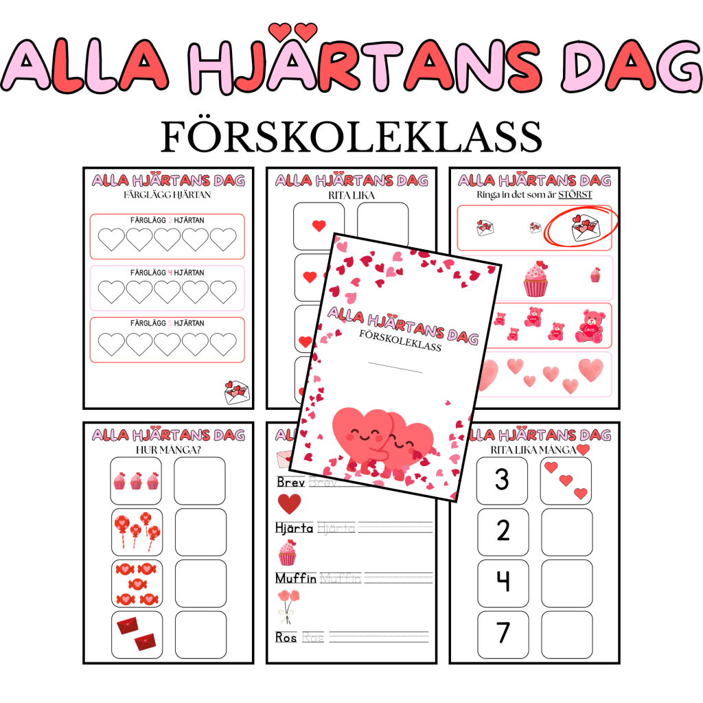 Alla Hjärtans Dag – Häfte, Förskoleklass
