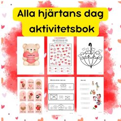 Alla hjärtans dag – Arbetsmaterial & pysselhäfte för förskola–åk 4 (12 sidor)