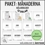 Paket: Målarbilder alla månader | Växande paket - bild 1