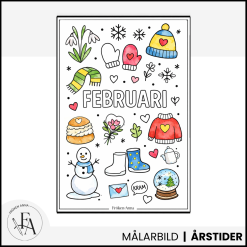 Februari | Målarbild