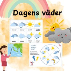 Dagens väder – Pedagogiskt vädermaterial för förskola & skola