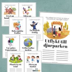 Bilda nya ord av bokstäverna i meningen - 10 blandade