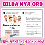 Bilda nya ord + skriv meningar Relationer. 5 arbetsblad. - bild 1