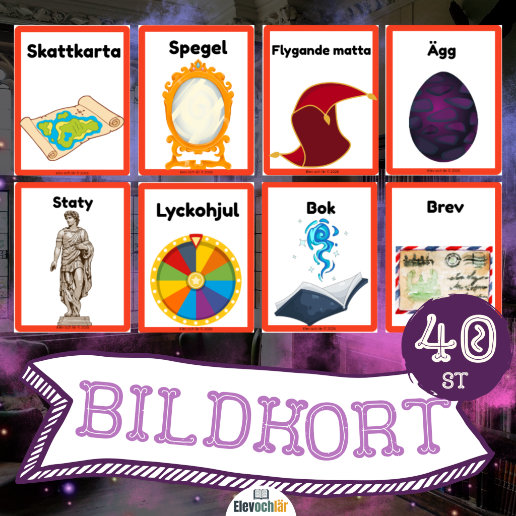 Bildkort Föremål – 40 kort för kreativt skrivande