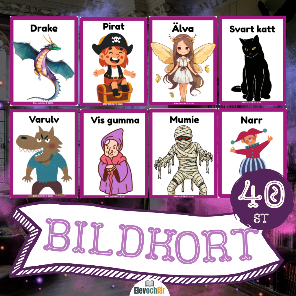 Bildkort Karaktärer – 40 kort för kreativt skrivande