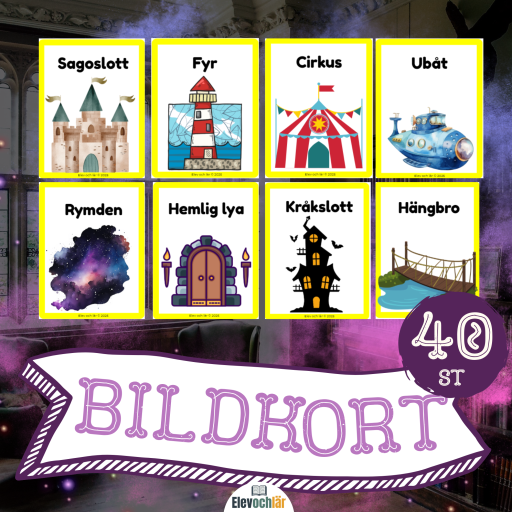 Bildkort Platser – 40 kort för kreativt skrivande