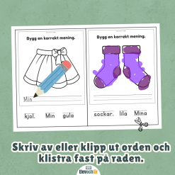 Bygg meningar - Kläder och färger