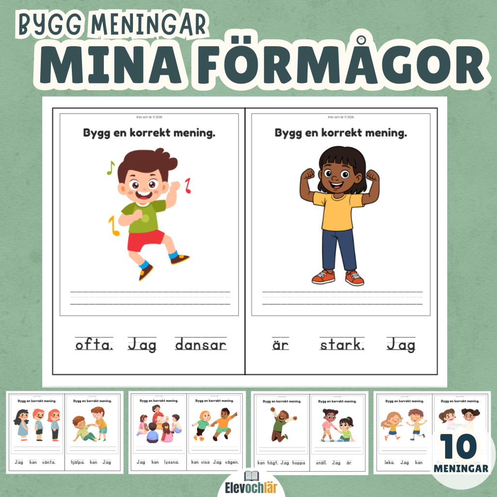 Bygg meningar – Mina förmågor