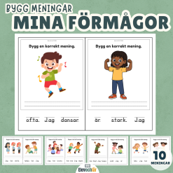 Bygg meningar - Mina förmågor