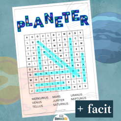 Planeter - ordsök med de 8 planeterna