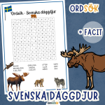 Svenska däggdjur Ordsök - bild 1
