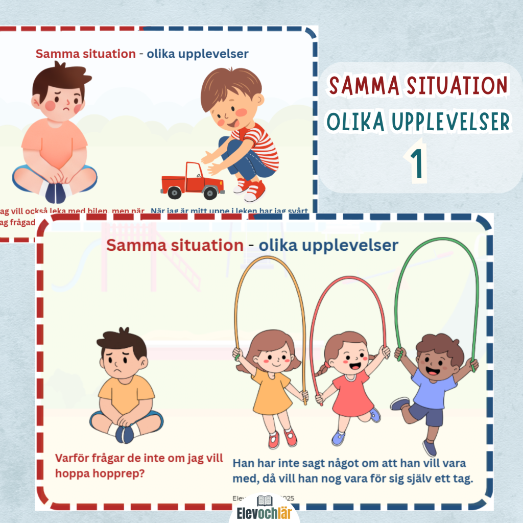 Att fråga och bli tillfrågad. Samma situation – olika upplevelser. Paket 1