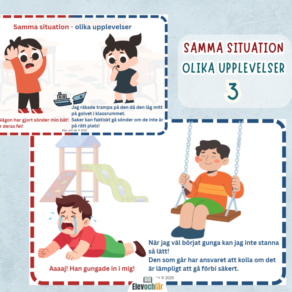 Mitt eller ditt ansvar? Samma situation – olika upplevelser. Paket 3