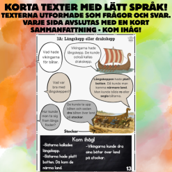 Vikingatiden: arbetshäfte med lätt material