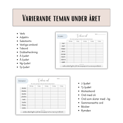 Veckans ord åk 2 - för hela läsåret