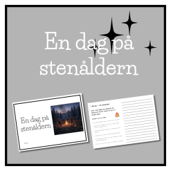En dag på stenåldern - skrivstöd