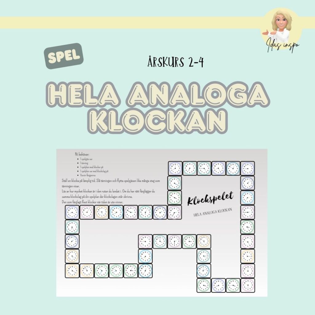 Spel: Hela analoga klockan