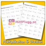 Multiplikation & Division med Facit - bild 2